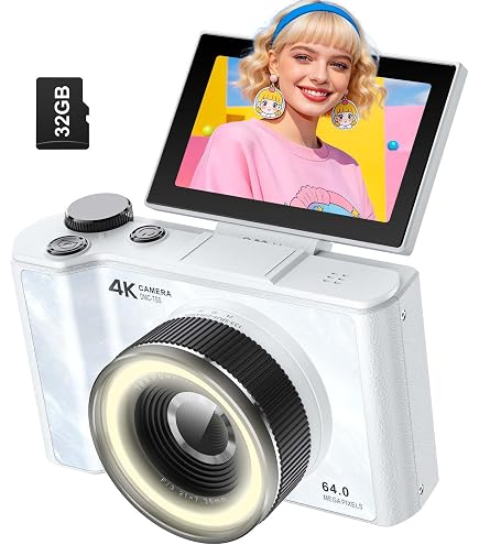Amazon.com : 4K Digital Camera for Photography, 64MP Vlogging